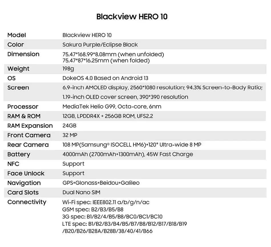 Blackview HERO 10 Smartphone 6.9 inch - Rios Future Shop