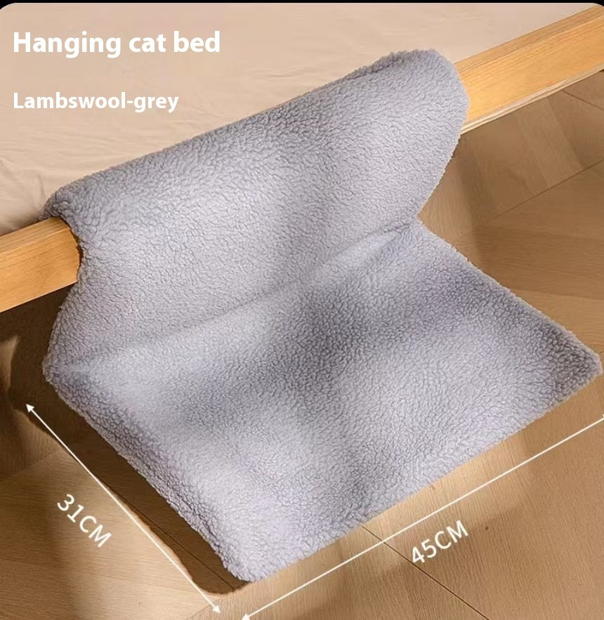 Plush L-shaped Cat Hammock Hanging Cat Nest Pet Products