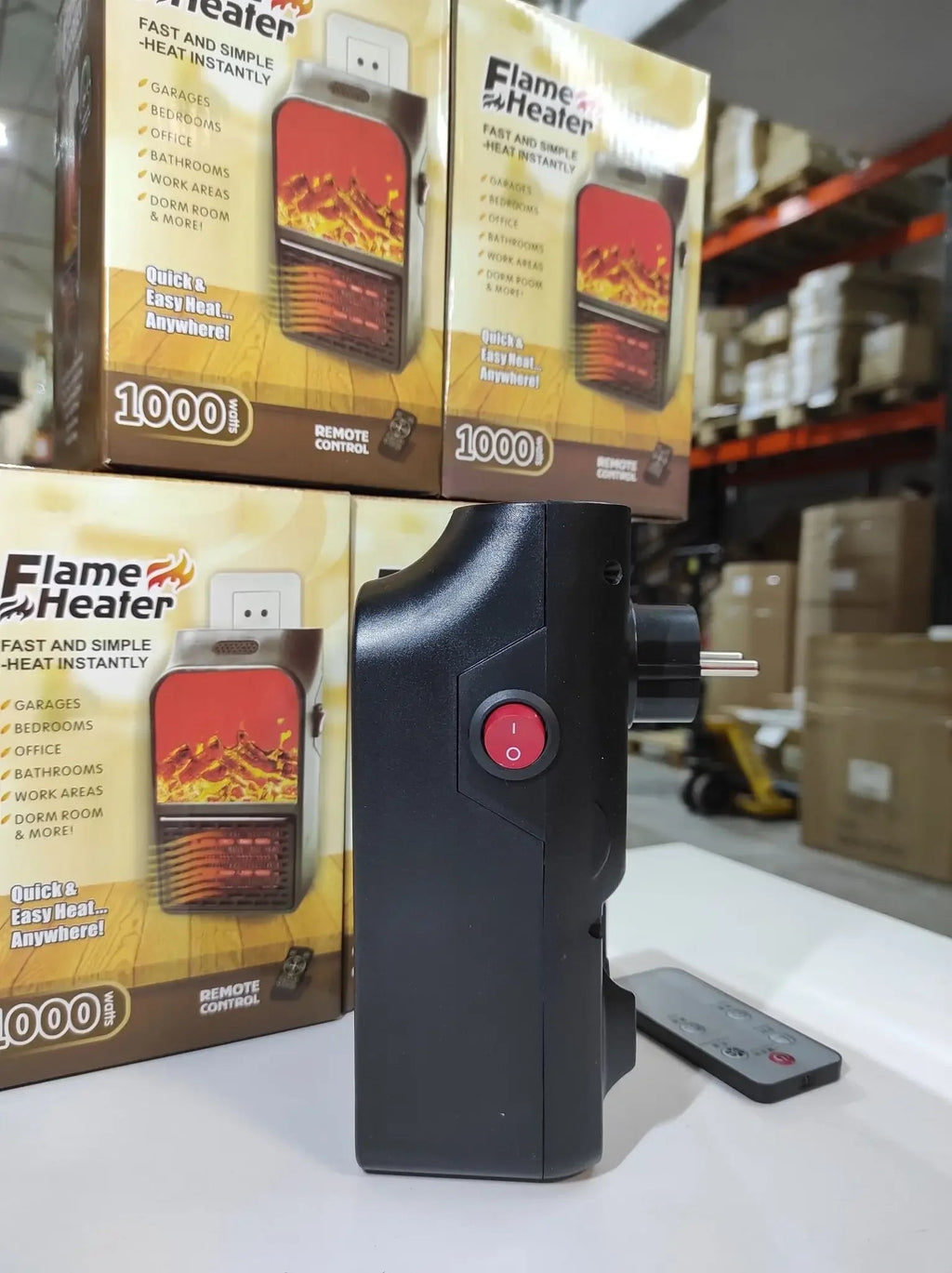 Calefactor chimenea con mando 1000 Watts - Rios Future Shop