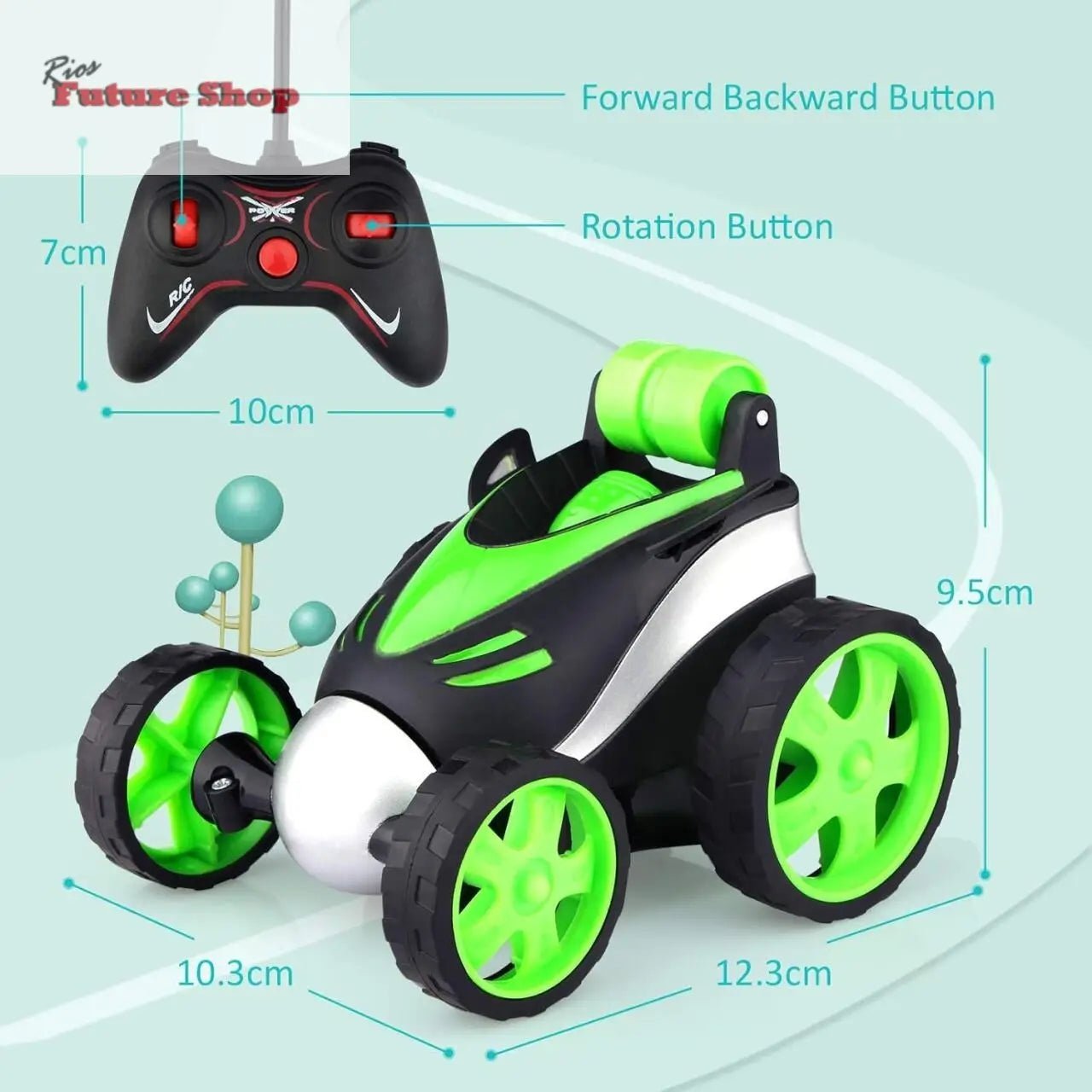carro-teledirigido-acrobatico-stunt-rc-para-criancas-rotacion-3600-y-alta-velocidad-9234018 - Rios Future Shop