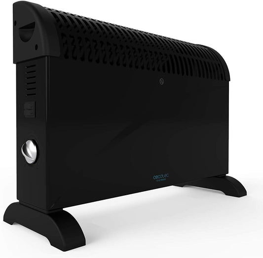 Cecotec Radiador Eléctrico Bajo Consumo Ready Warm 6500 Turbo Convection. 2000 W, Termostato Regulable, 4 Modos, Soporte de pie, Protección sobrecalentamiento, 20 m2