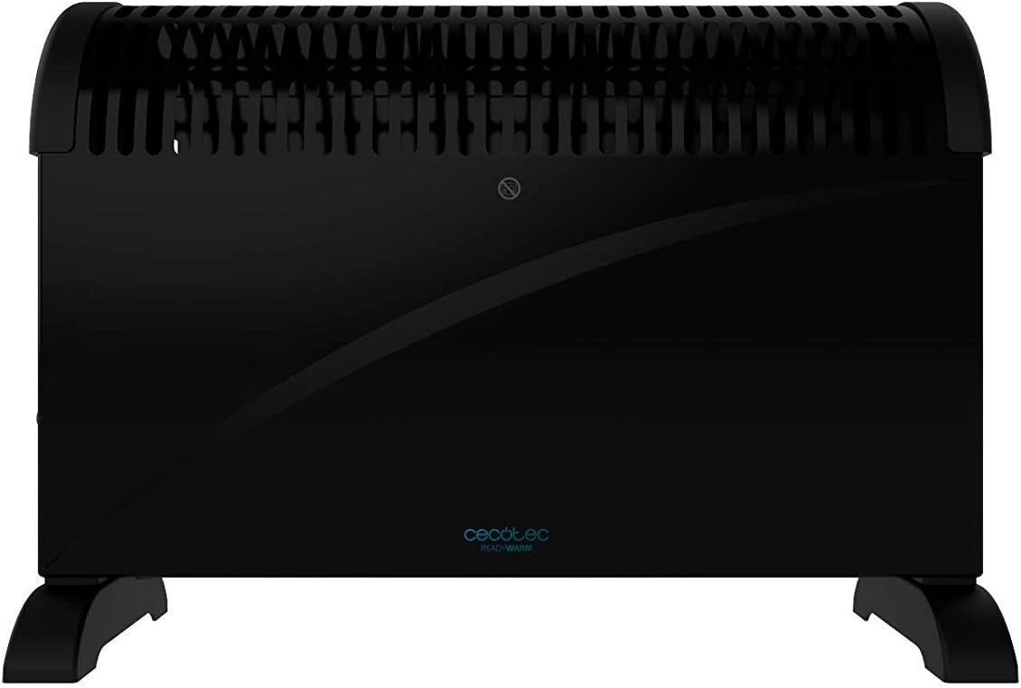 Cecotec Radiador Eléctrico Bajo Consumo Ready Warm 6500 Turbo Convection. 2000 W, Termostato Regulable, 4 Modos, Soporte de pie, Protección sobrecalentamiento, 20 m2