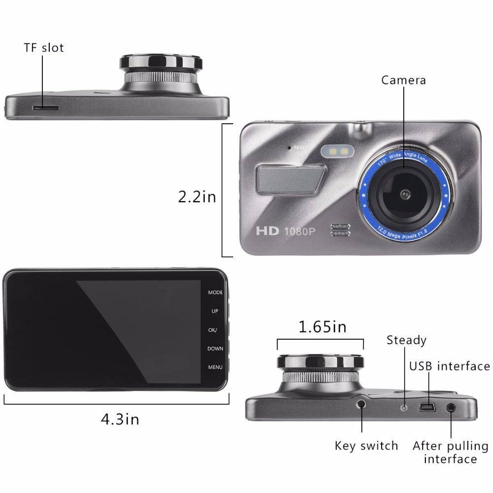 Dash Cam  Dual Lens Car DVR Camera Full HD 1080P eprolo