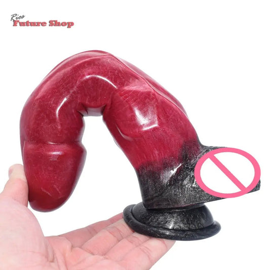 Dildo imitation animal penis male and female masturbator, special-shaped anal plug adult sex products, manual masturbation stick - Rios Future Shop