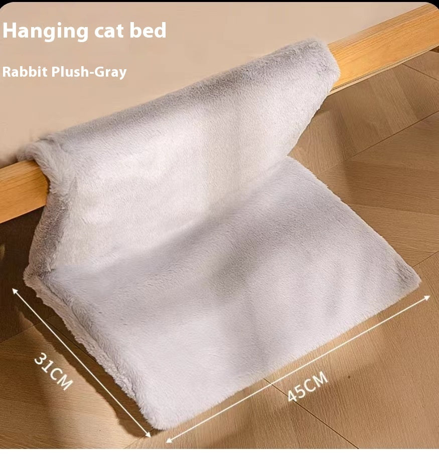 Plush L-shaped Cat Hammock Hanging Cat Nest Pet Products