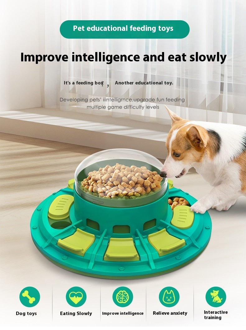 Brinquedo de puzzle interativo para cães para melhoria do QI e alimentação lenta, adequado para animais de estimação de todos os tamanhos, jogo de plástico não elétrico e nutritivo para animais de estimação, produtos para animais de estimação