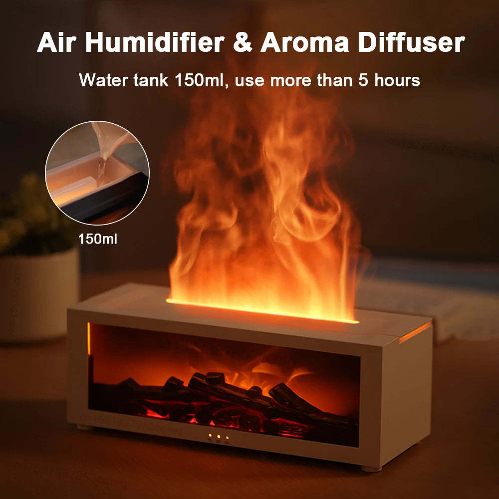 FlameGlow 3D Essential Oil Diffuser - Rios Future Shop