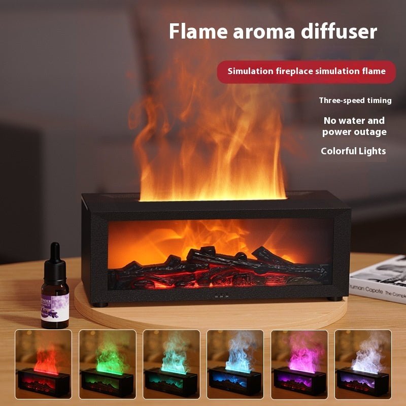FlameGlow 3D Essential Oil Diffuser - Rios Future Shop