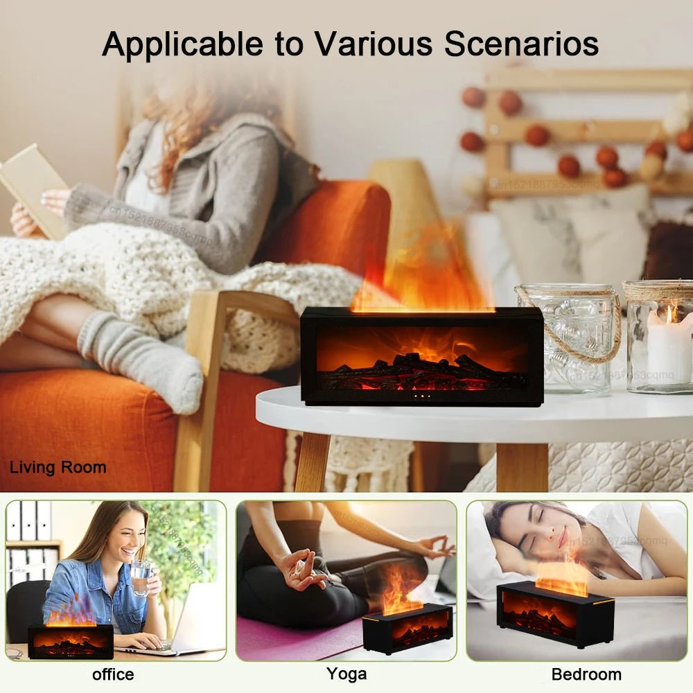 FlameGlow 3D Essential Oil Diffuser - Rios Future Shop