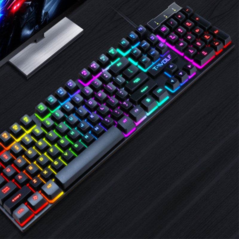 Gaming Usb Luminous Wired Keyboard Floating Manipulator - Rios Future Shop