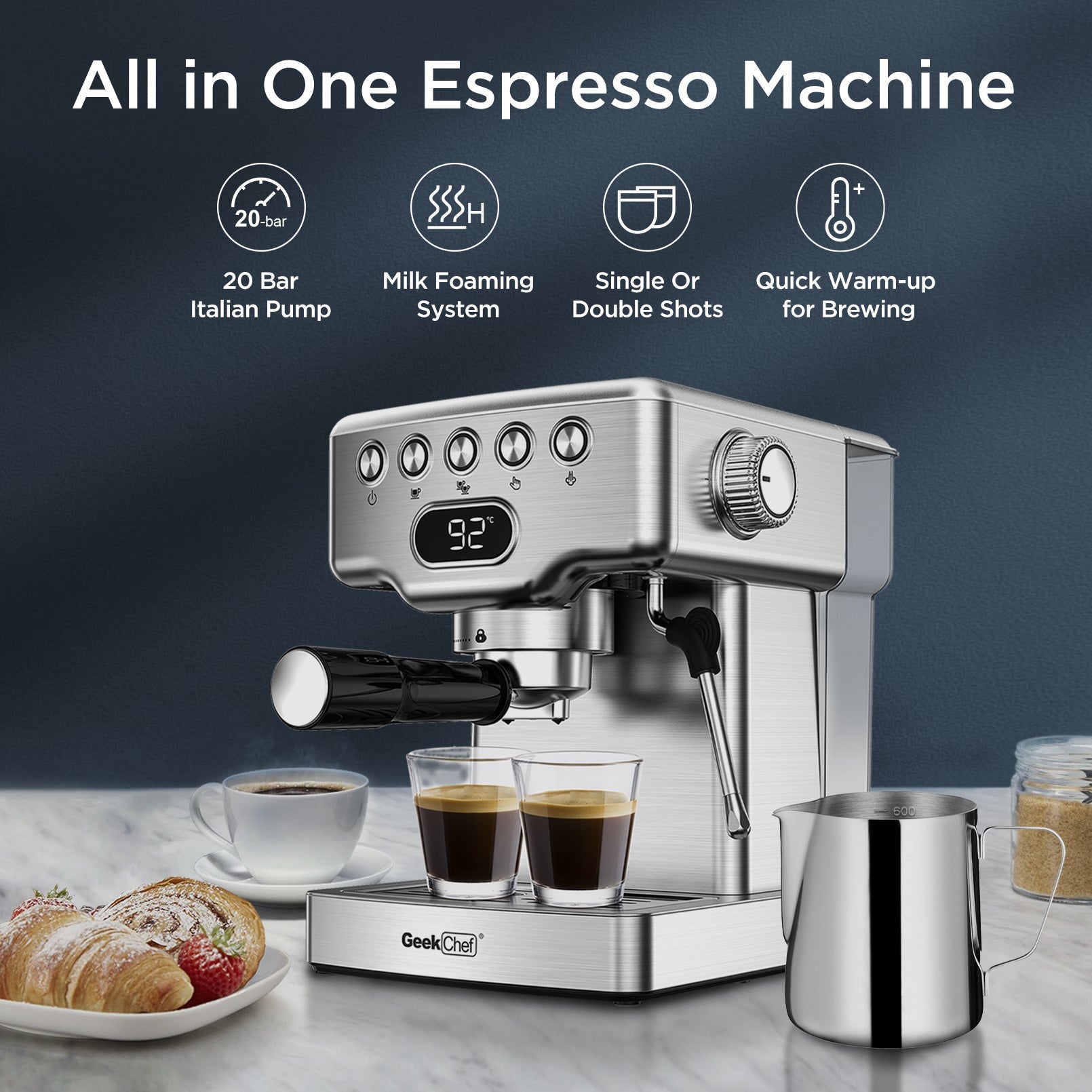 Geek Chef Espresso Machine - Rios Future Shop