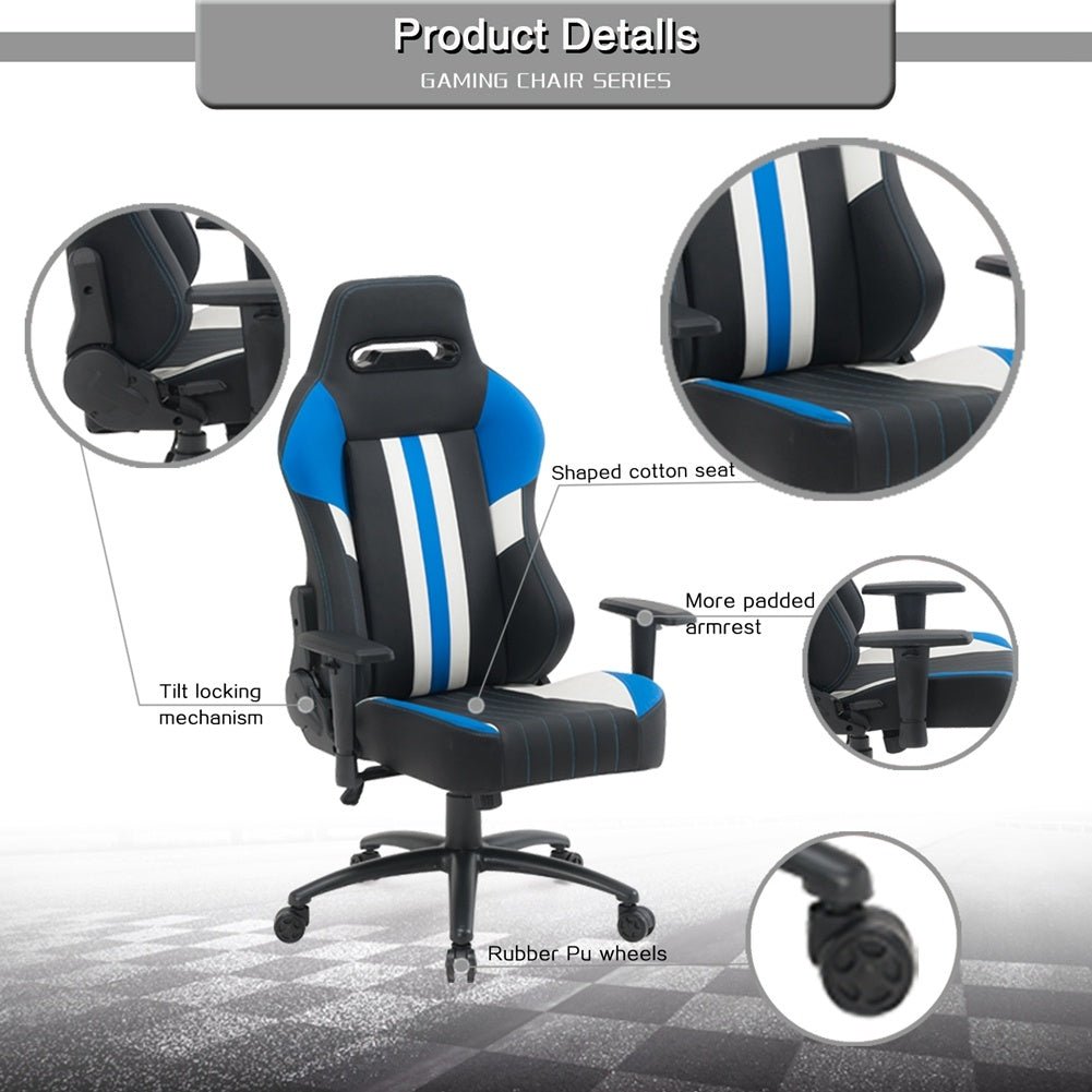 High Back Gaming Chair Racing Office Chair with PU Leather - Rios Future Shop