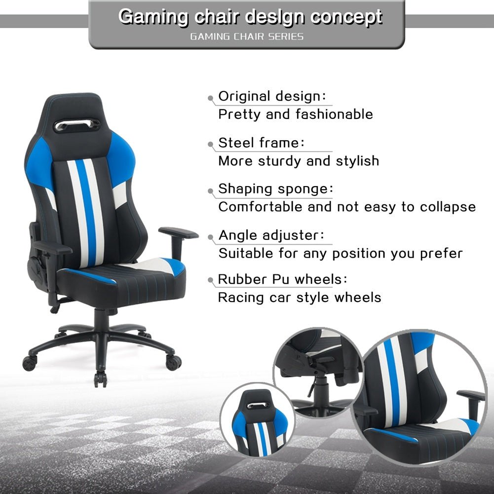 High Back Gaming Chair Racing Office Chair with PU Leather - Rios Future Shop