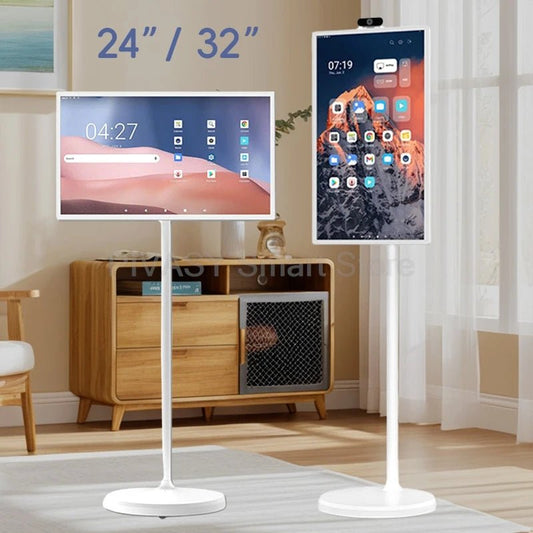 HOT Touch Screen Surround Sound for Indoor Live Party 24 32 Inch Smart Display 4+64G Portable Smart TV High Saturation Monitor DSers