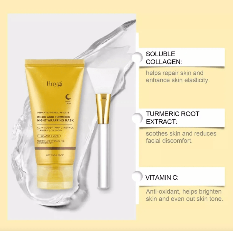 Hoygi Mascarilla Envolvente de Noche 75g – Regenera, Ilumina y Rejuvenece Mientras Duermes - Rios Future ShopDropea