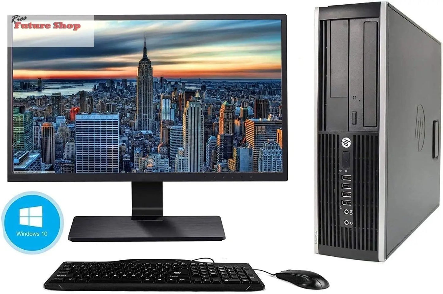 HP Elite 8300 Computador de mesa ecrã 22 polegadas (Intel Core i5-3470, 3,2 Ghz, 8 GB de RAM, disco 500 GB HDD, Windows 10 Home 64 bits) (recondicionado)