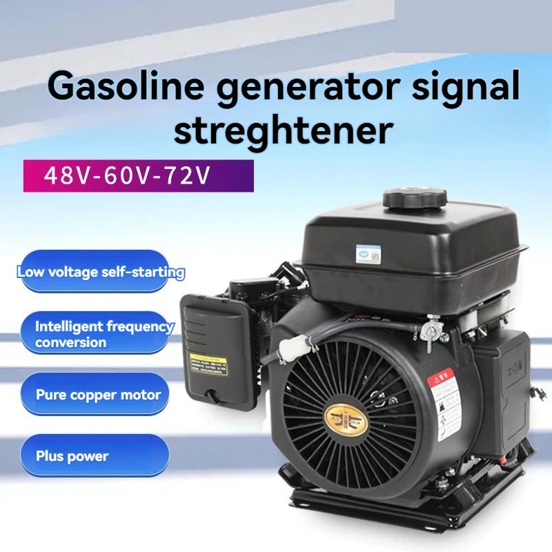 Intelligent variable frequency electric vehicle Automaticgasoline generatorrange extender generator 48v60v72v electric tricycl - Rios Future ShopGerador de electricidade14:294000