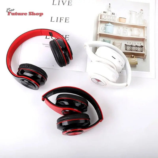 LED Wireless Bluetooth Headphones Gaming Headsets Sport Earphone With Support TF Card Colorful Breathing Lights - Rios Future Shop