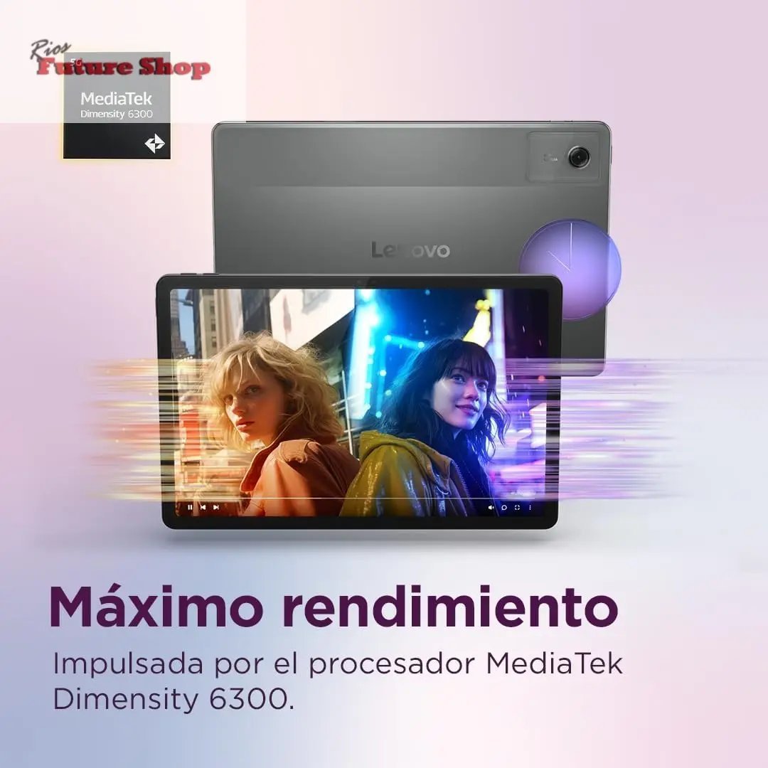 Lenovo Idea Tab – Tablet 11" 2.5K (MediaTek Dimensity 6300, 8 GB RAM, 256 GB UFS, 90 Hz, 4 Altavoces, Wi-Fi 5, Bluetooth 5.2, Android 15) Color Gris – Incluye Teclado Folio + Tab Pen