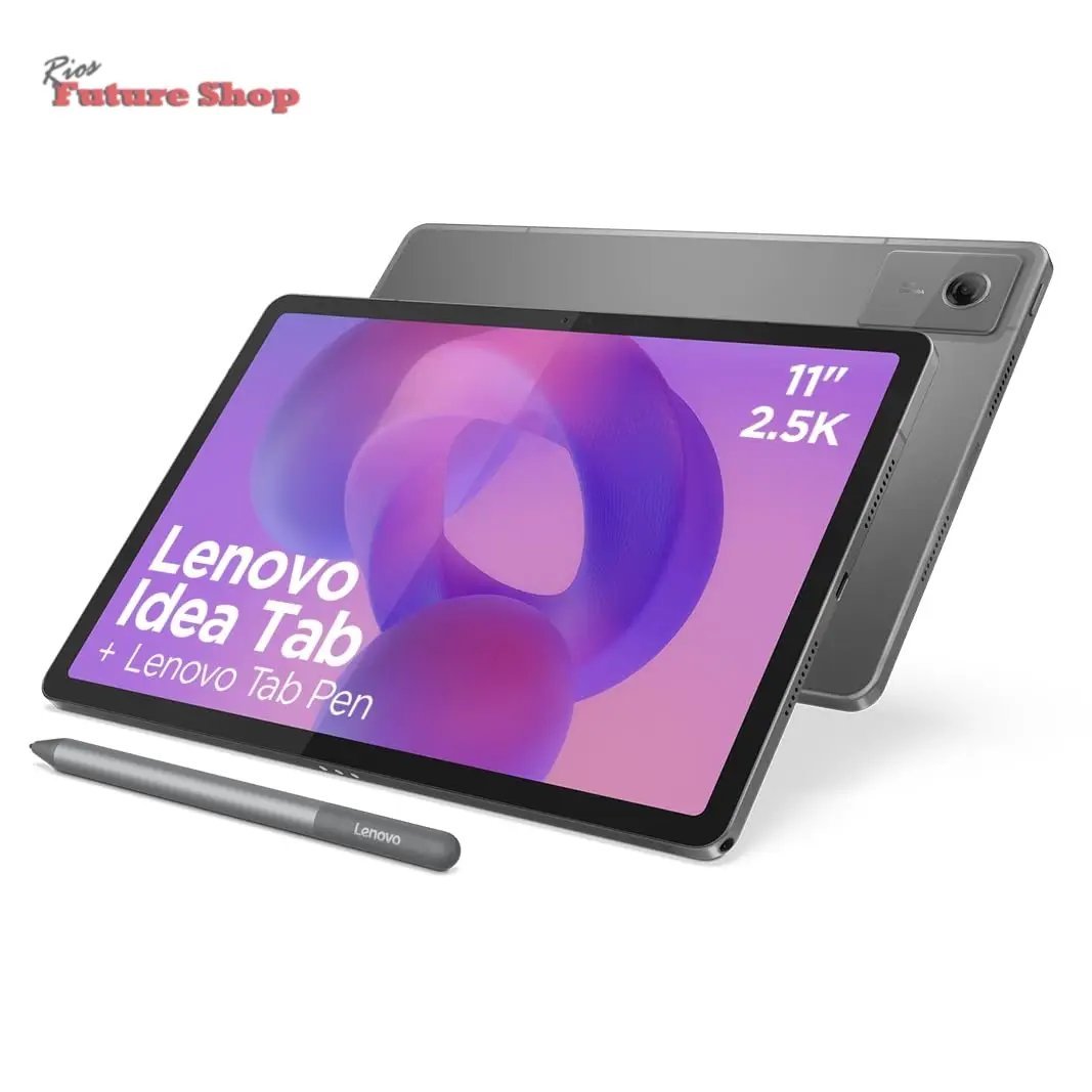 Lenovo Idea Tab – Tablet 11" 2.5K (MediaTek Dimensity 6300, 8 GB RAM, 256 GB UFS, 90 Hz, 4 Altavoces, Wi-Fi 5, Bluetooth 5.2, Android 15) Color Gris – Incluye Teclado Folio + Tab Pen