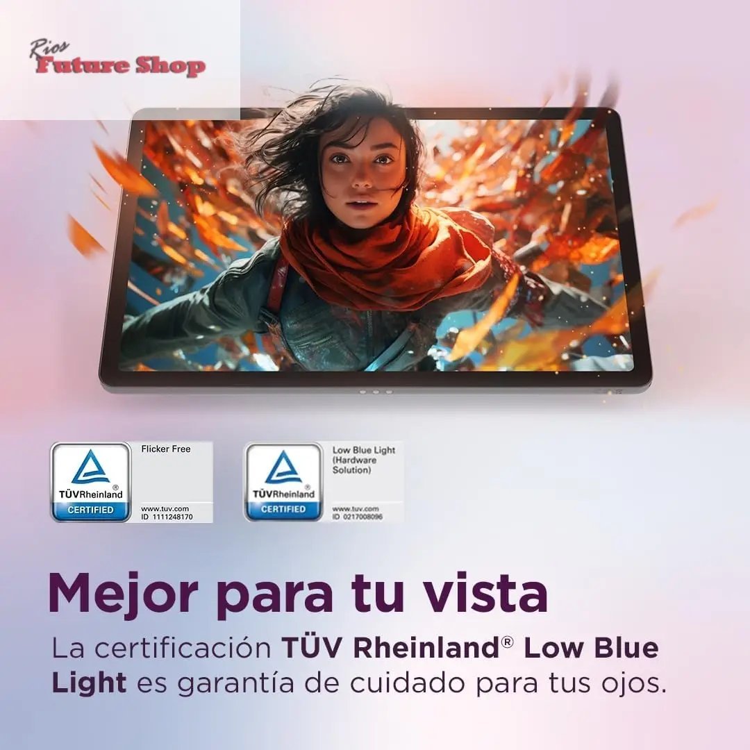 Lenovo Idea Tab – Tablet 11" 2.5K (MediaTek Dimensity 6300, 8 GB RAM, 256 GB UFS, 90 Hz, 4 Altavoces, Wi-Fi 5, Bluetooth 5.2, Android 15) Color Gris – Incluye Teclado Folio + Tab Pen