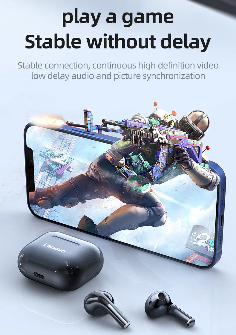 Lenovo lp40 sem fio bluetooth fones de ouvido tws controle toque fone de ouvido jogos hd chamada com microfone 2025 nova escolha - Rios Future Shopairpods