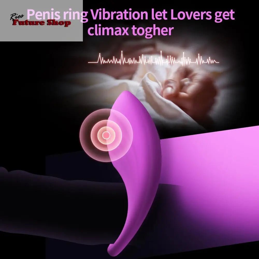 Leten Penis Cock Ring Multi Spot Vibrating Ring Toys Sex for Couples Ring on the Penis Sex Toy - Rios Future Shop