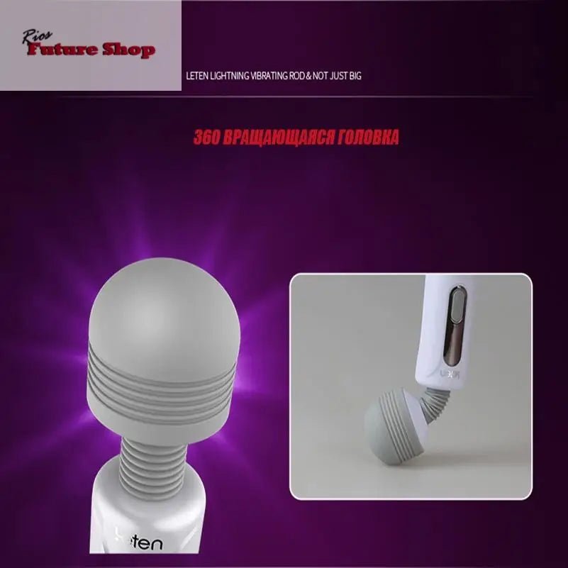 LETEN Vibrator Sex Toy For Women 360 Rotating Handheld Powerful Vibration Massager Cordless Female Masturbator - Rios Future Shop