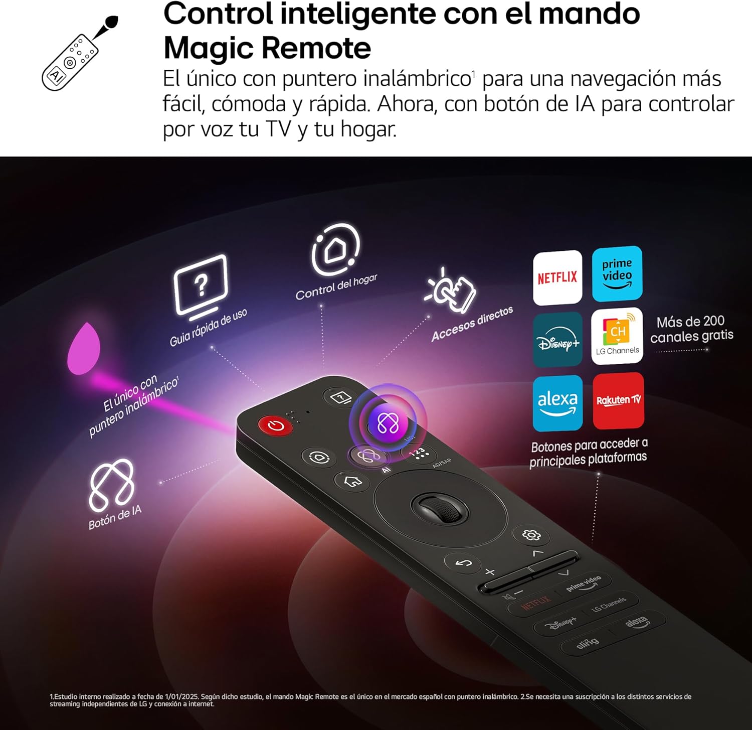 LG 55QNED84A6C Televisão de 55", 4K QNED EVO, Smart TV, WebOS 25, processador potente e inteligente, Super Upscaling, Dolby Dilgital Plus, Alexa/Google Assistant, preto