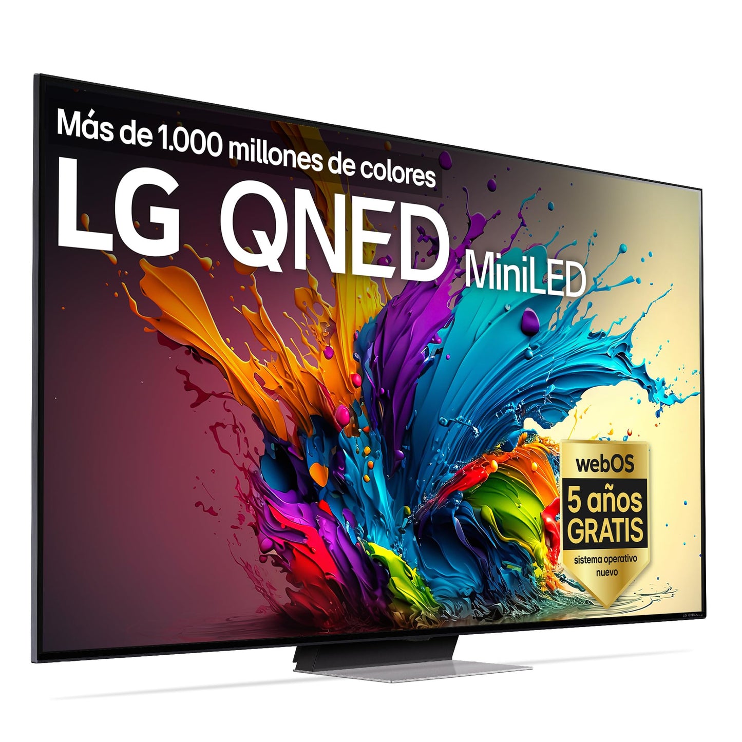 LG 55QNED84A6C Televisão de 55", 4K QNED EVO, Smart TV, WebOS 25, processador potente e inteligente, Super Upscaling, Dolby Dilgital Plus, Alexa/Google Assistant, preto