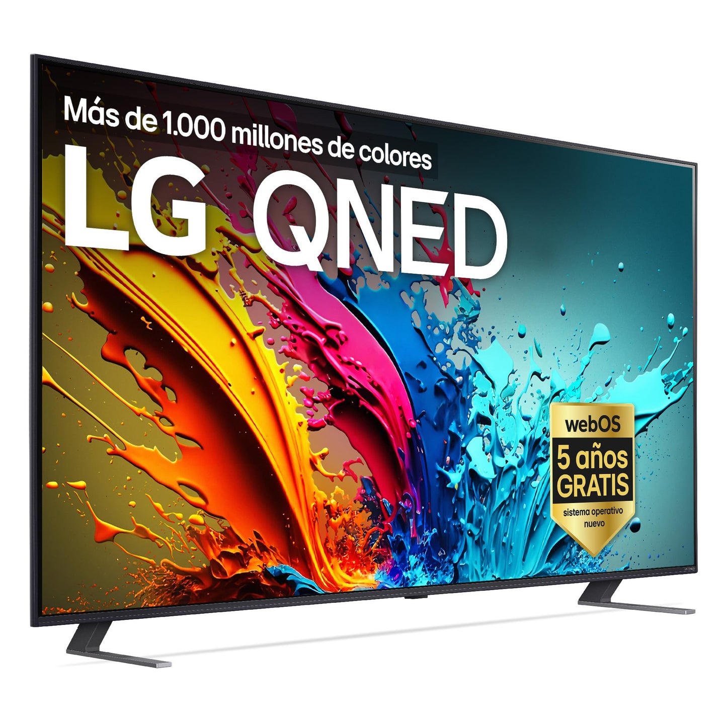 LG 55QNED84A6C Televisão de 55", 4K QNED EVO, Smart TV, WebOS 25, processador potente e inteligente, Super Upscaling, Dolby Dilgital Plus, Alexa/Google Assistant, preto