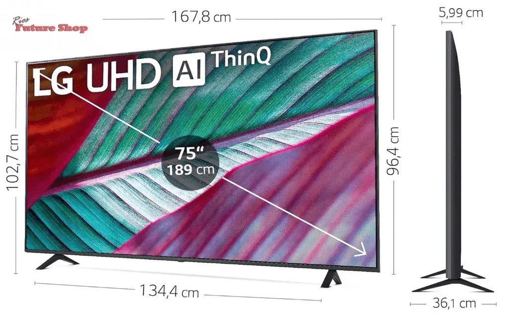LG 75", 4K UHD, Smart TV - Rios Future Shop