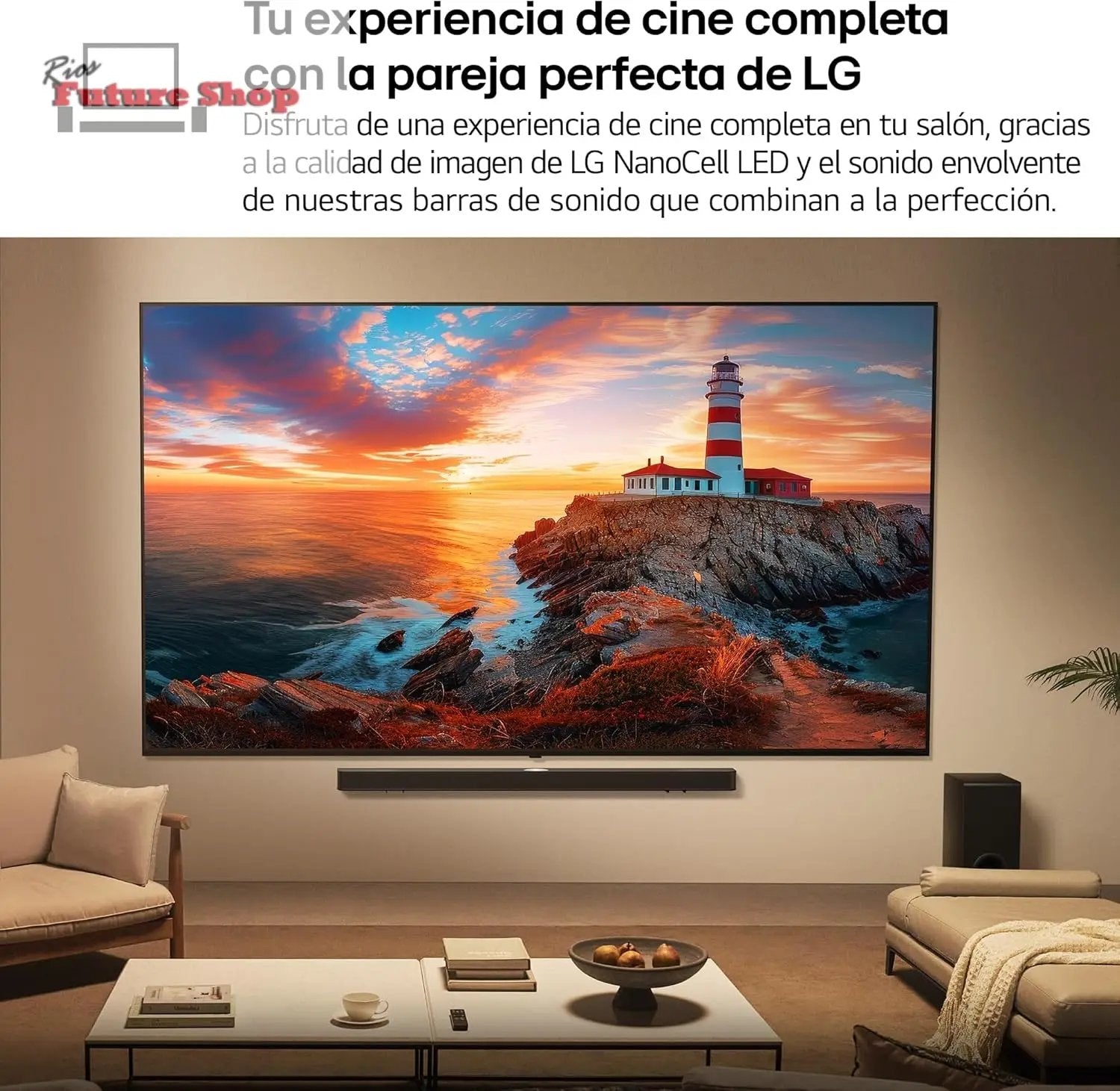 LG 75NANO80A6B Televisão de 75", 4K, NanoCell, Smart TV, LED IA, WebOS 25, processador potente e inteligente, Super Upscaling, Dolby Digital Plus, Alexa/Google Assistant, preto