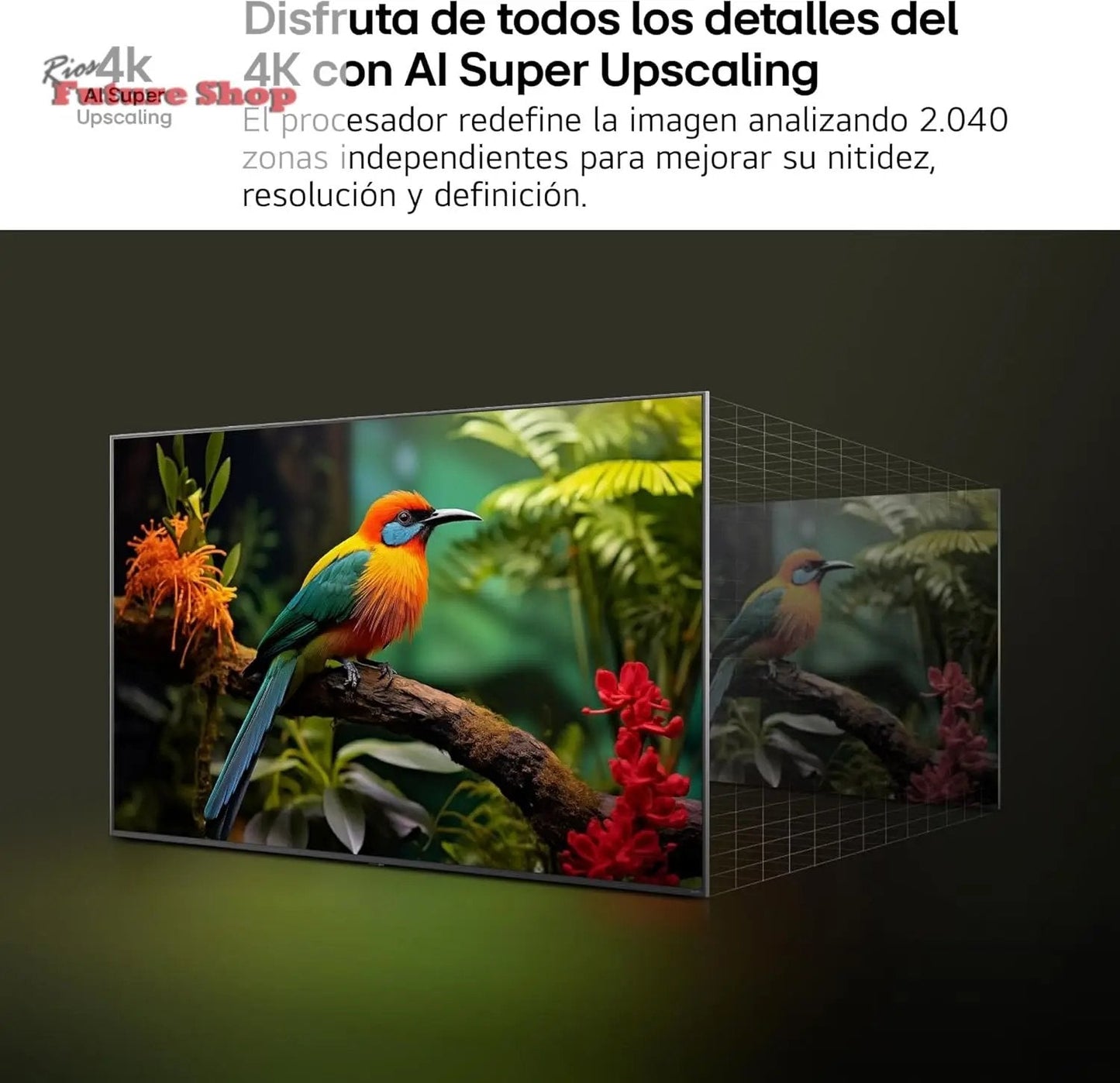 LG 75NANO80A6B Televisão de 75", 4K, NanoCell, Smart TV, LED IA, WebOS 25, processador potente e inteligente, Super Upscaling, Dolby Digital Plus, Alexa/Google Assistant, preto