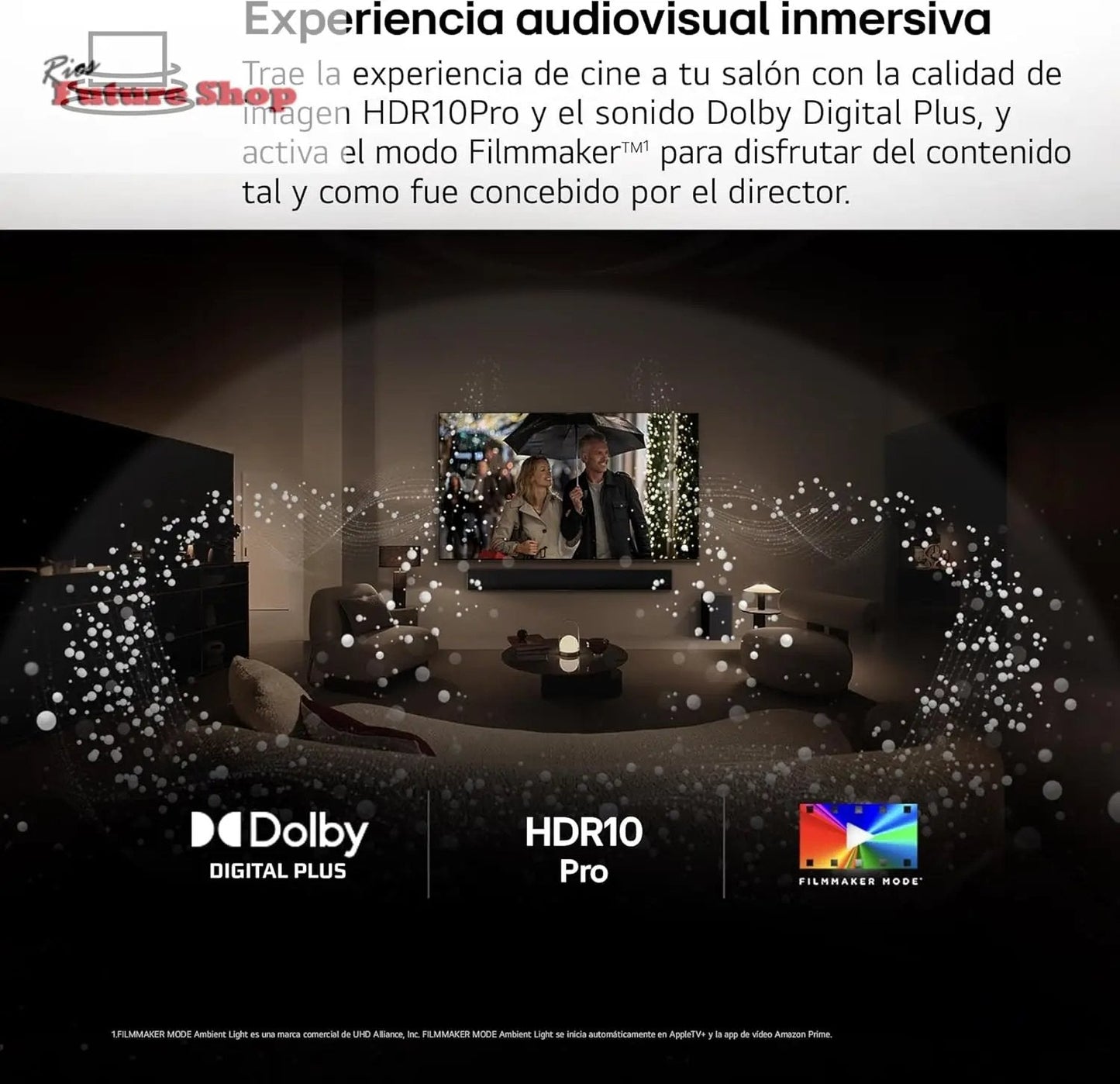 LG 75NANO80A6B Televisão de 75", 4K, NanoCell, Smart TV, LED IA, WebOS 25, processador potente e inteligente, Super Upscaling, Dolby Digital Plus, Alexa/Google Assistant, preto