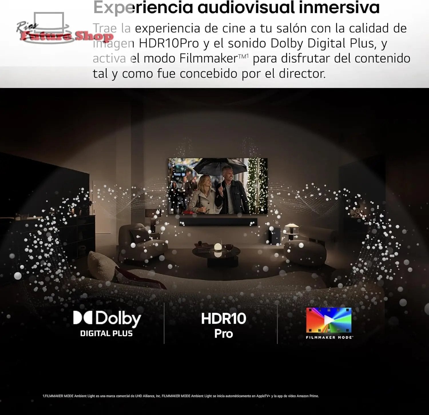 LG 75NANO80A6B Televisão de 75", 4K, NanoCell, Smart TV, LED IA, WebOS 25, processador potente e inteligente, Super Upscaling, Dolby Digital Plus, Alexa/Google Assistant, preto