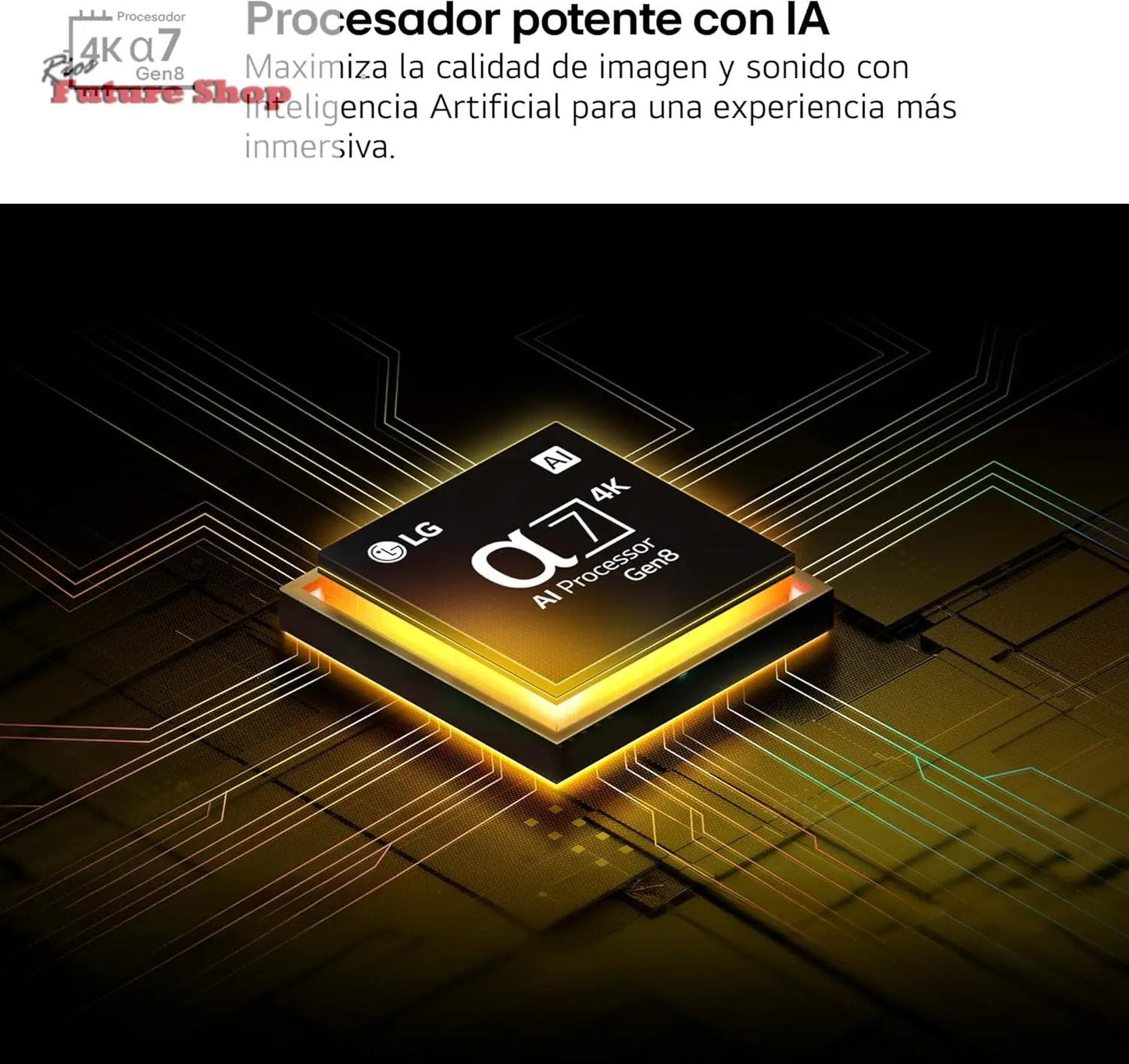 LG 75NANO80A6B Televisão de 75", 4K, NanoCell, Smart TV, LED IA, WebOS 25, processador potente e inteligente, Super Upscaling, Dolby Digital Plus, Alexa/Google Assistant, preto