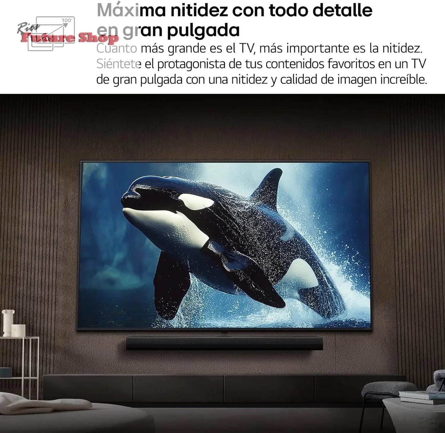 LG 75NANO80A6B Televisão de 75", 4K, NanoCell, Smart TV, LED IA, WebOS 25, processador potente e inteligente, Super Upscaling, Dolby Digital Plus, Alexa/Google Assistant, preto