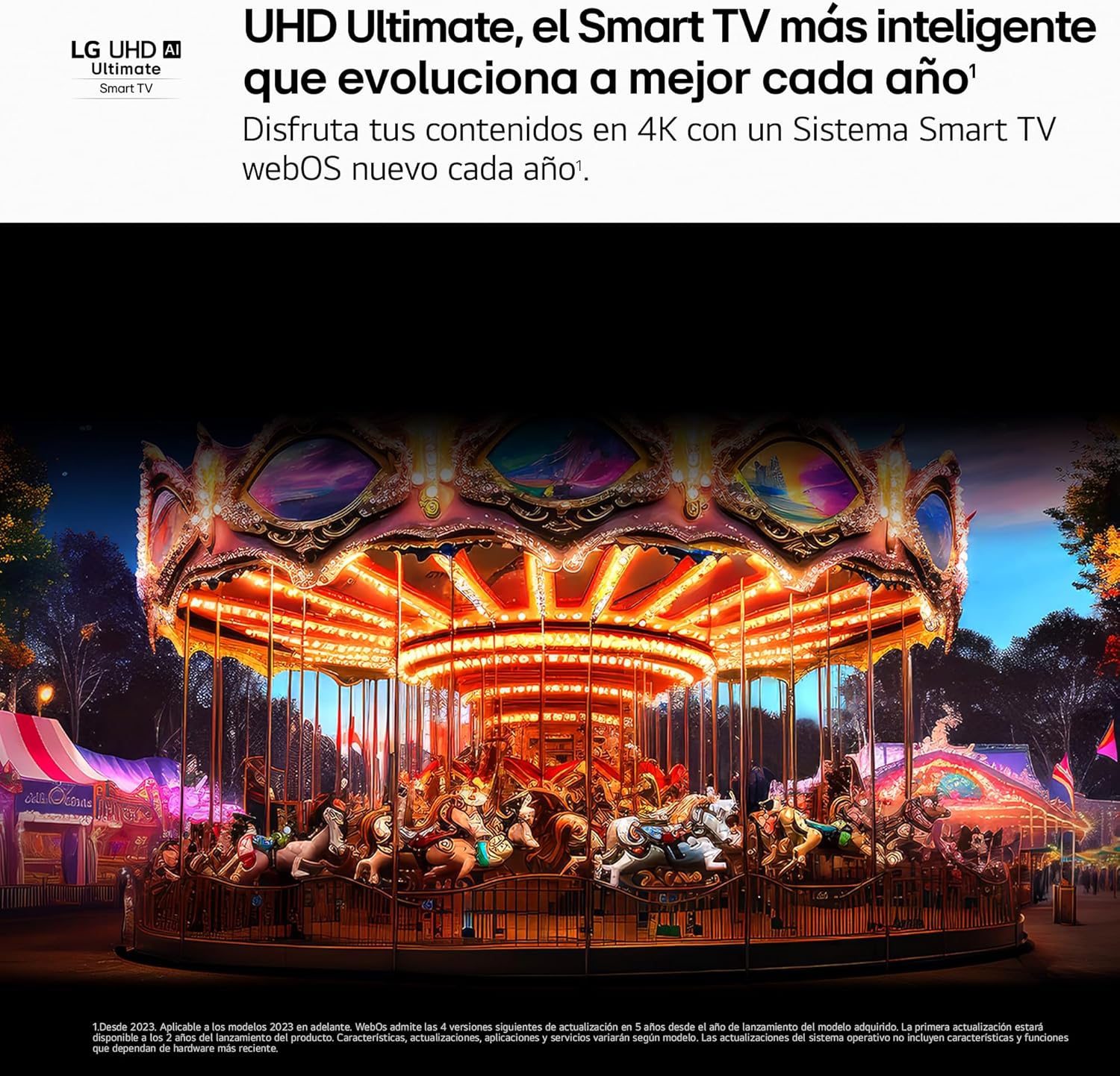 LG 55UA73006LA - TV 55", UHD 4K, WebOS 25, Ultimate IA, HDR10 Pro, Super Upscaling, Dolby Digital Plus, Google Assistant, Black