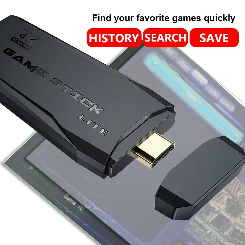 M8 Video Game Console 4K HDMI-Compatible Game Stick Built in 10000 Retro Game TV Dendy Console Support for PS1/FC/GBA DSersUSA