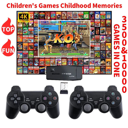 M8 Video Game Console 4K HDMI-Compatible Game Stick Built in 10000 Retro Game TV Dendy Console Support for PS1/FC/GBA DSersUSA