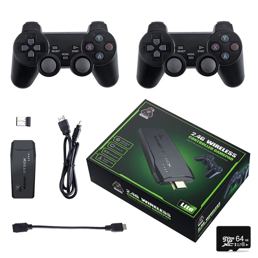 M8 Video Game Console 4K HDMI-Compatible Game Stick Built in 10000 Retro Game TV Dendy Console Support for PS1/FC/GBA DSersUSA