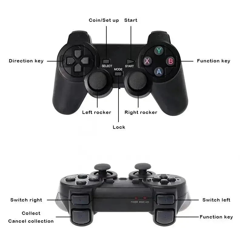 M8 Video Game Console 4K HDMI-Compatible Game Stick Built in 10000 Retro Game TV Dendy Console Support for PS1/FC/GBA - Rios Future Shop