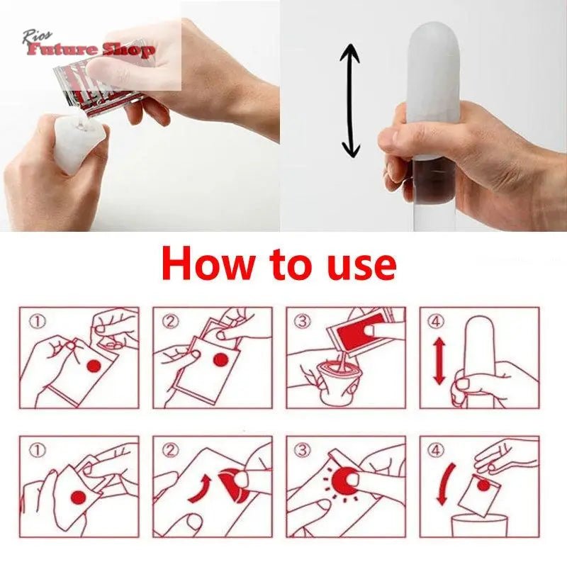 Male Masturbator Include lubricant Egg Pussy Silicone Masturbatory Cup Sextoys Adults sex toys - Rios Future Shop