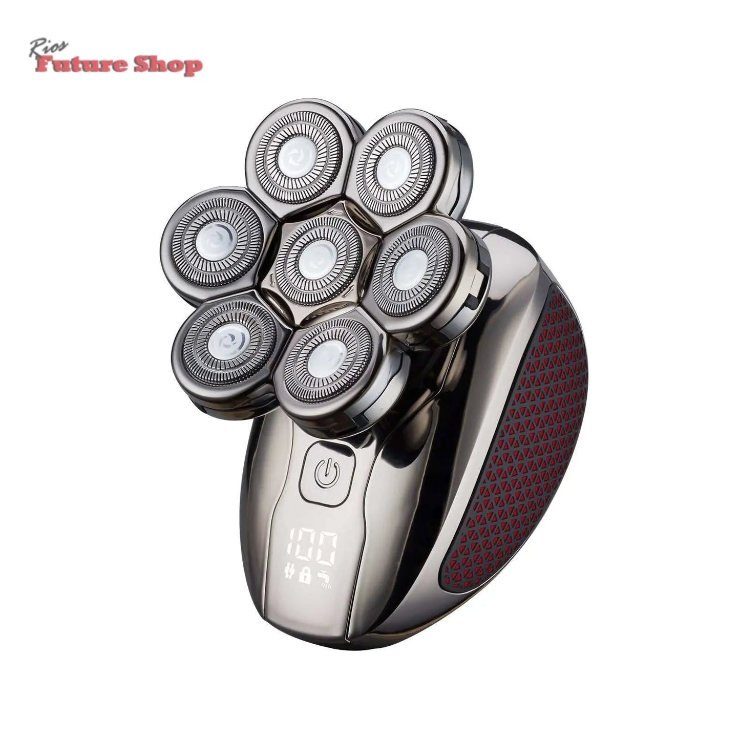 Máquina de barbear digital lavável masculina de sete lâminas - Rios Future Shop