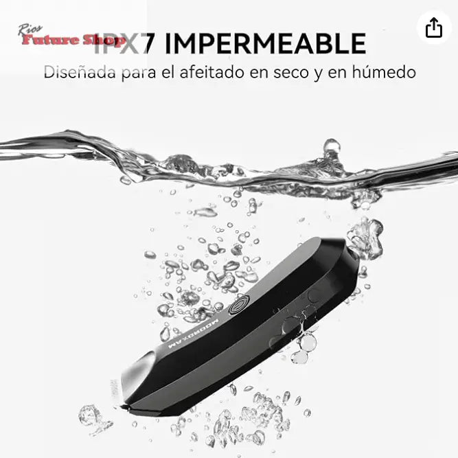 MAXGROOM Máquina de barbear corporal masculina, máquina de depilação corporal homem com luz LED, adequada para duche, para barba, axilas etc. - Rios Future Shop