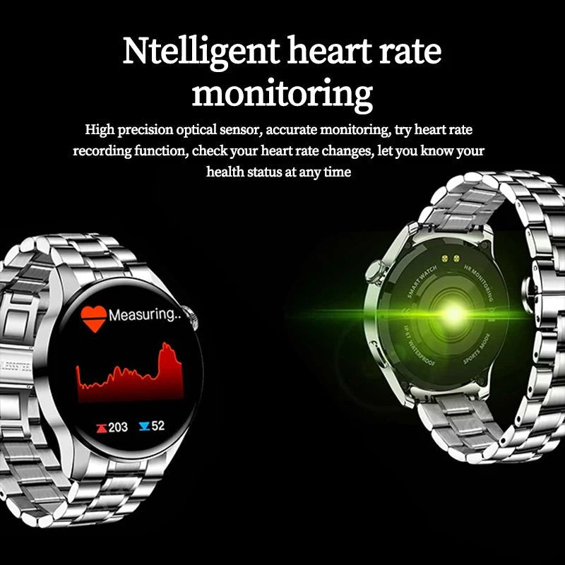 Men Smart Watch Waterproof - Rios Future ShopSmartwatch3:-3BW0256;191288010:-11B - Silver steel mesh + gift strap