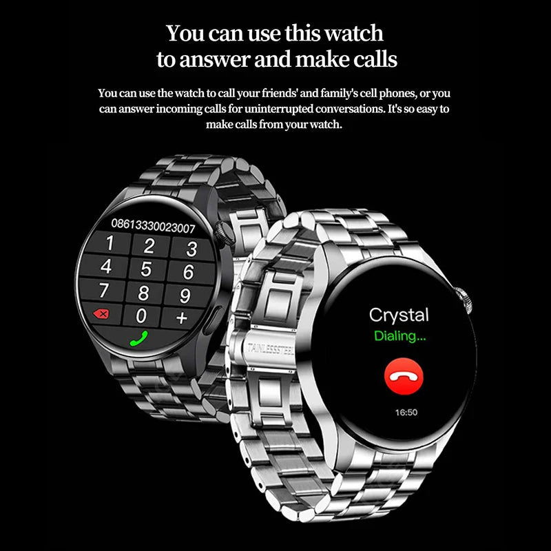 Men Smart Watch Waterproof - Rios Future ShopSmartwatch3:-3BW0256;191288010:-13C - Silver steel + gift strap