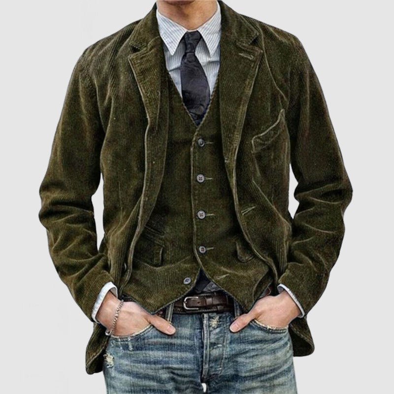 Men's casual fashion solid color jacket for men - Rios Future Shop