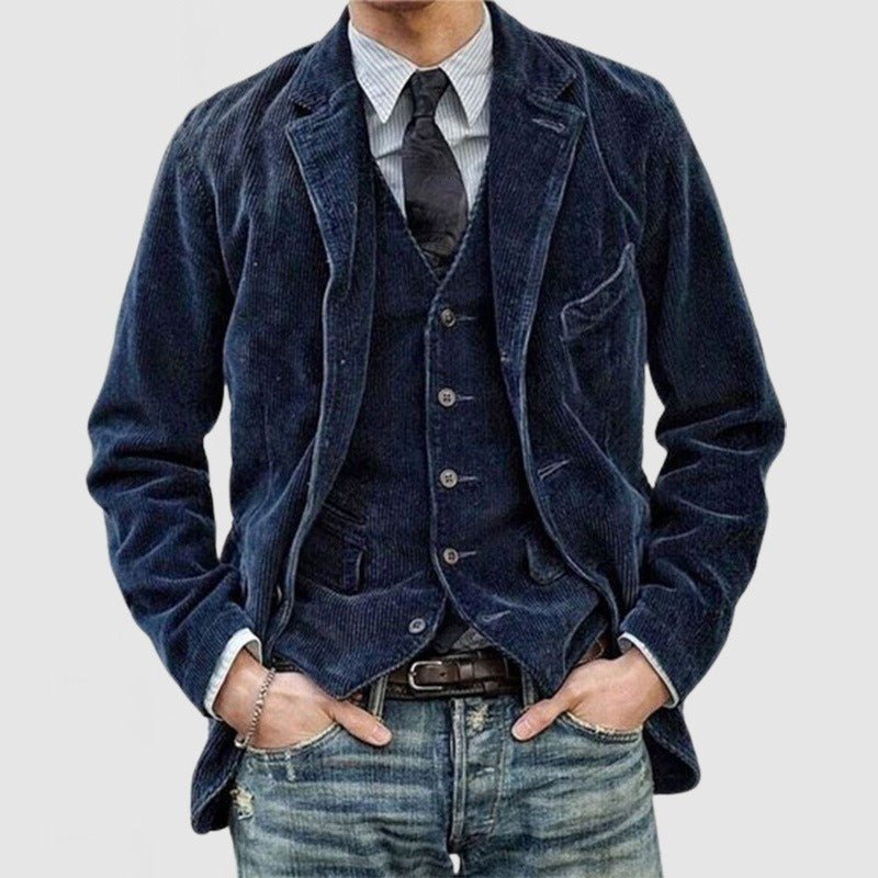 Men's casual fashion solid color jacket for men - Rios Future Shop